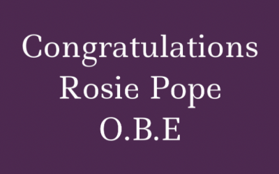 Congratulations Rosie Pope O.B.E